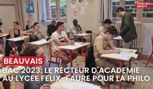 Bac 2023: le recteur d'académie au lycée Félix-Faure de Beauvais pour l'épreuve de philo