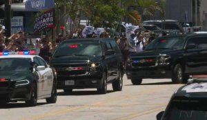 Trump arrive au tribunal à Miami
