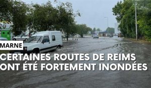 Circulation difficile à Reims, de nombreuses routes ont été difficilement praticables 