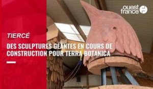 VIDEO. Des sculptures géantes en cours de fabrication en Maine-et-Loire pour le parc Terra Botanica