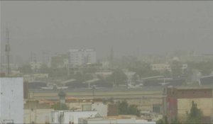 Vue de l'aéroport de Khartoum durant le cessez-le-feu