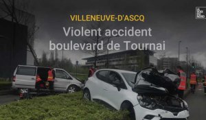 Accident boulevard de Tournai à Villeneuve-d'Ascq
