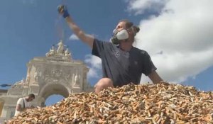 Pollution : 650 000 mégots de cigarettes déposés dans le centre de Lisbonne