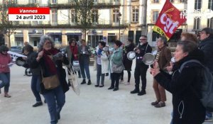 VIDÉO. Un concert de casseroles anti-réforme des retraites à Vannes