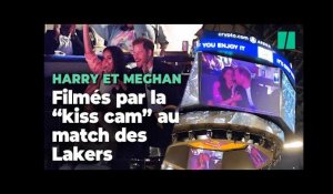 Harry et Meghan Markle ont été filmés par la « kiss cam » au match des Lakers