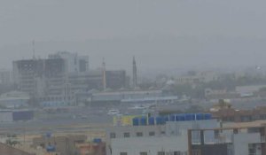 Vue de l'aéroport de Khartoum durant le cessez-le-feu de 72 heures