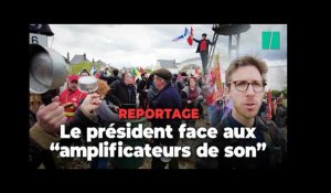 À Vendôme, Emmanuel Macron face aux « amplificateurs de son »