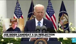 Joe Biden candidat à sa réélection : le président américain dit vouloir finir le travail