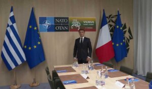 Sommet de l'OTAN : Macron et Mitsotakis arrivent pour leur réunion bilatérale