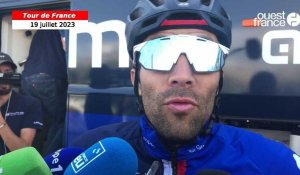 VIDÉO. Tour de France. Thibaut Pinot : « Une moto a failli me tomber dessus, c’était honteux ! »