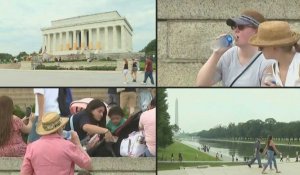 Dans la capitale américaine, habitants et touristes endurent une chaleur accablante