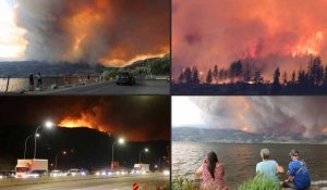 Des incendies de forêt frappent la ville canadienne de West Kelowna