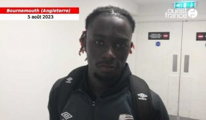 « C’était un match très intense », réagit Bamo Meïté après la défaite de Lorient à Bournemouth (0-2)