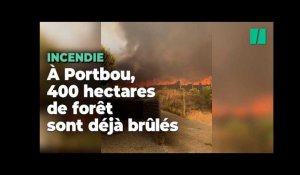 En Espagne, un incendie près de la frontière avec la France a déjà brûlé plus de 400 hectares