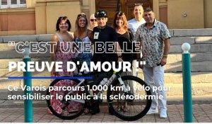 "C'est une belle preuve d'amour" : 1.000km à vélo pour sensibiliser à la maladie de sa compagne