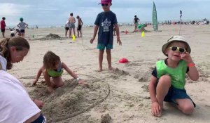 Les activités ne manquent pas sur la plage du Touquet cet été comme ce concours de sculptures sur sable organisé par Joie de Vivre