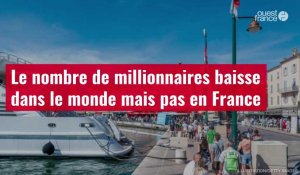VIDÉO. Le nombre de millionnaires baisse dans le monde mais pas en France