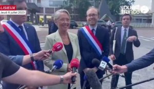 VIDÉO. Elisabeth Borne est à Lisieux : "Important d'avoir des échanges autour de cette crise"