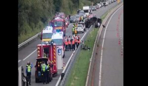 Grave accident sur l'autoroute A26 : trois morts