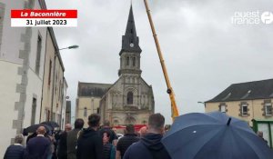 VIDÉO. En Mayenne, les cloches de l’église de La Baconnière sonnent une dernière fois avant sa démolition