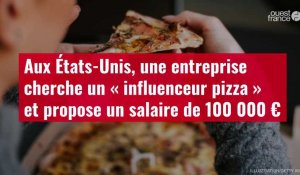 VIDÉO. Aux États-Unis, une entreprise cherche un « influenceur pizza » et propose un salaire de 100 000 €