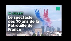 14-Juillet : Pour ses 70 ans, la Patrouille de France a assuré le spectacle