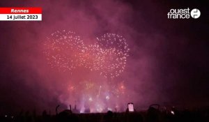 VIDÉO. À Rennes, le feu d’artifice du 14 juillet rend hommage aux Sixties