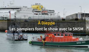 À Dieppe, les pompiers font le show avec la SNSM et la gendarmerie maritime