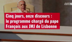 VIDÉO. Cinq jours, onze discours : le programme chargé du pape François aux JMJ de Lisbonne