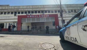 Brésil: hôpital de Rio où des blessés sont soignés après opération policière