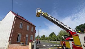 Les pompiers appelés pour un feu de toiture ce samedi à Bruay-la-Buissière