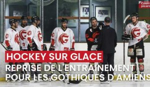 Hockey sur glace- reprise le l’entraînement des Gothiques d’Amiens