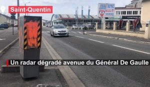 St Quentin: un radar dégradé rue du Général De Gaulle