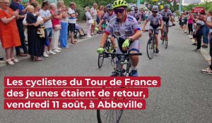 Arrivée du Tour de France des jeunes à Abbeville