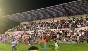 Saint-Omer : hymne nationaux par l'harmonie lors du match de rugby France-Nouvelle Zélande