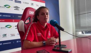 Rachel Corboz évoque Saint-Étienne, premier adversaire du Stade de Reims, et évoque son rôle de capitaine