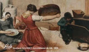 BULLE D'ART #2 , Gustave COURBET, Les cribleuses de blé 1855