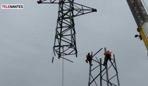 52 Pylônes électriques démontés dans l'est de Nantes