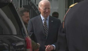Etats-Unis: Zelensky accueilli par Biden à la Maison Blanche