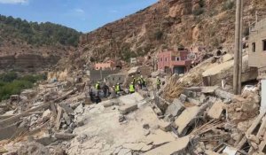 Maroc: la recherche de cadavres se poursuit dans un village rasé par le séisme