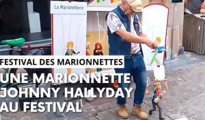 Charleville-Mézières: une marionnette "Johnny Hallyday" au festival des marionnettes