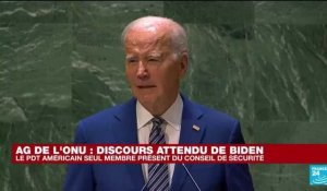 Joe Biden devant l'ONU : "la Russie croit que le monde va la laisser brutaliser l'Ukraine sans conséquence"