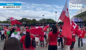 VIDEO. Les supporters tongiens font chauffer l'atmosphère à Nantes avant l’affrontement face aux Irlandais