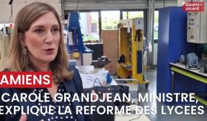A Amiens, la ministre Carole Grandjean vient expliquer la réforme du lycée professionnel