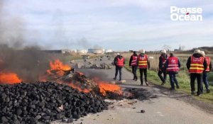 VIDEO. Sur le blocage du dépôt pétrolier à Donges, les grévistes « déterminés »