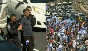 Israël : la police arrête un manifestant lors d'un rassemblement contre la réforme de la justice