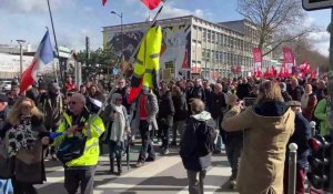 Lille : le départ de la manifestation contre la réforme des retraites