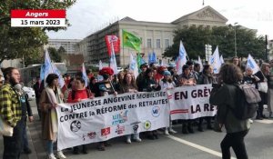 VIDÉO. Réforme des retraites, grève du 15 mars : les jeunes en tête de cortège a Angers
