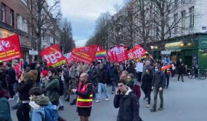 Lille : plusieurs milliers de personnes partent en manifestation sauvage contre la réforme des retraites