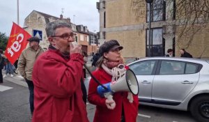 Manifestation à Compiègne contre la réforme des retraites